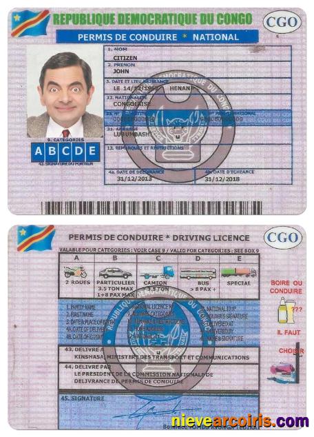 CONGO driving license version 2